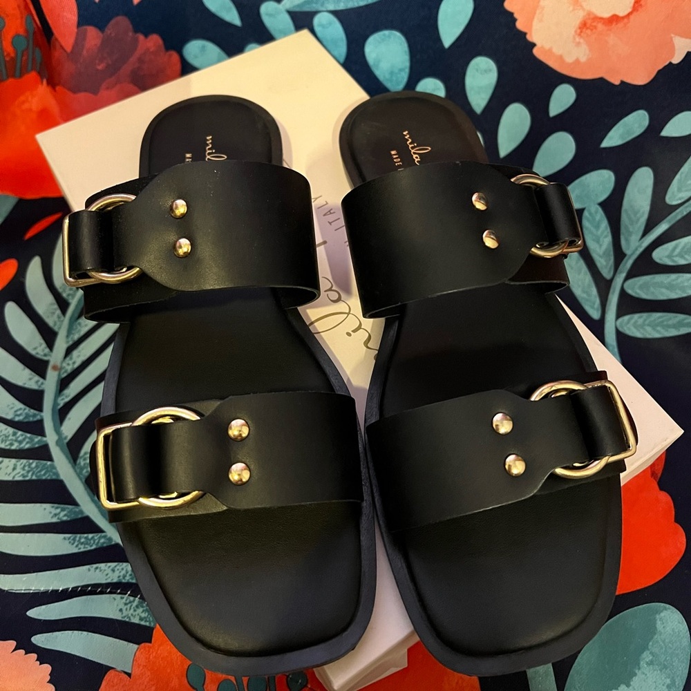 Mila Paoli Black Sandals